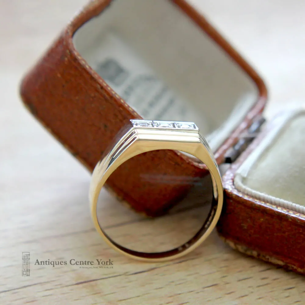 9ct Gold & Diamond Signet Ring