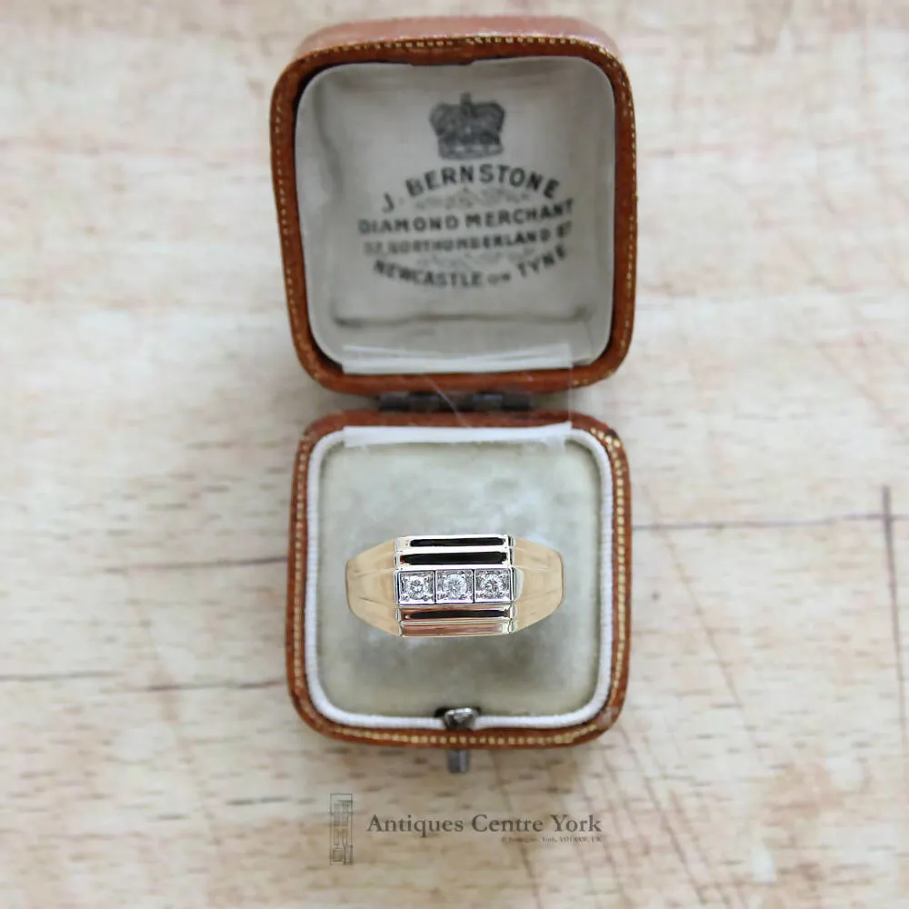 9ct Gold & Diamond Signet Ring