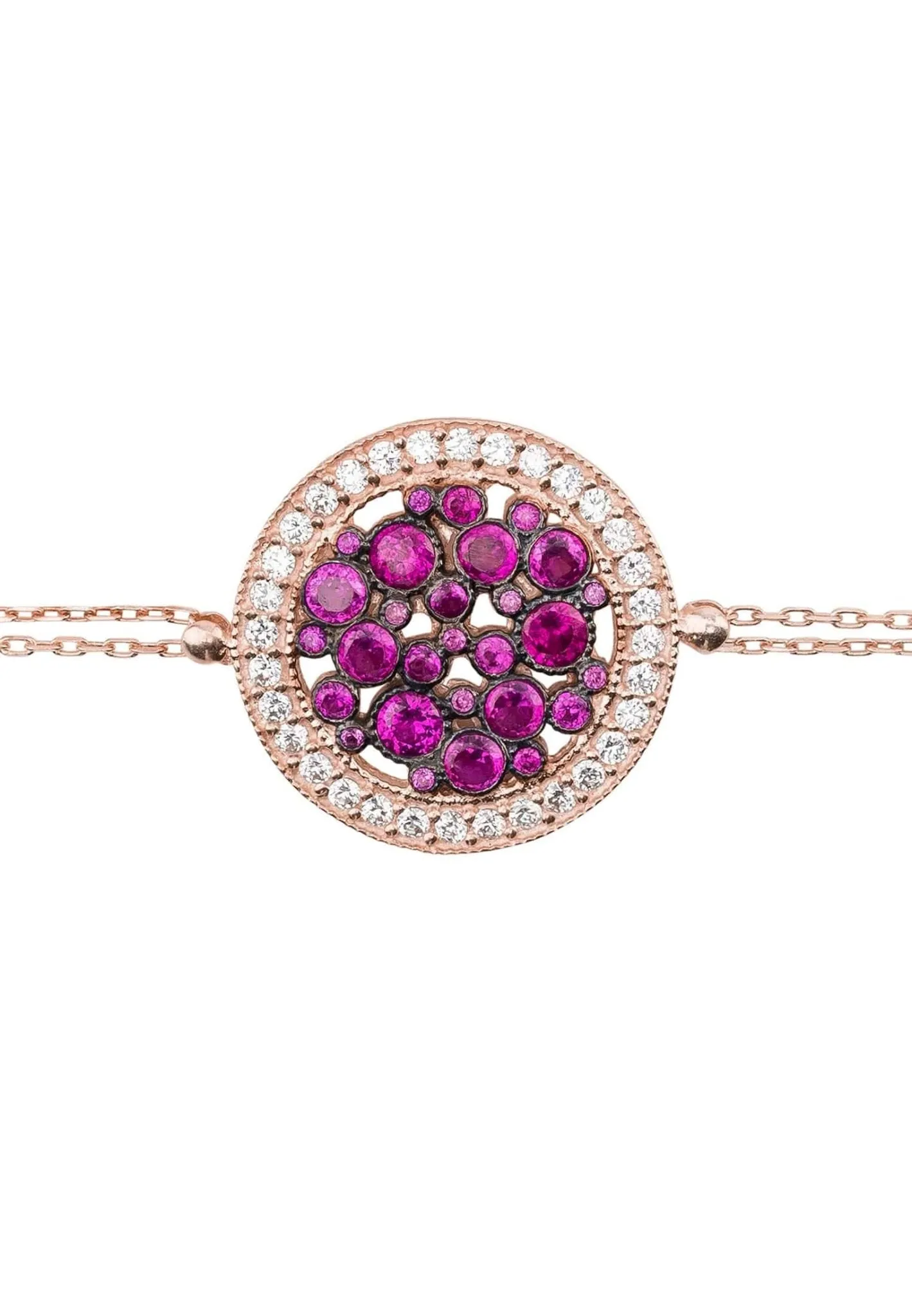 Arabian Nights Bracelet Ruby Rosegold
