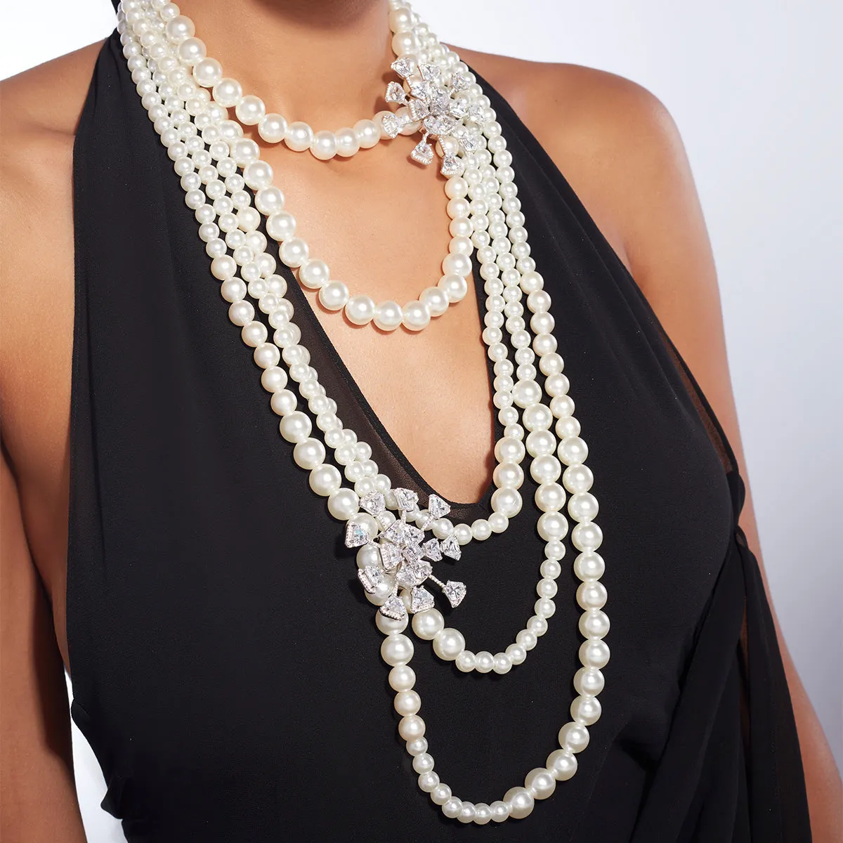 Bahamas 925 Silver Botticelli Pearl Necklace
