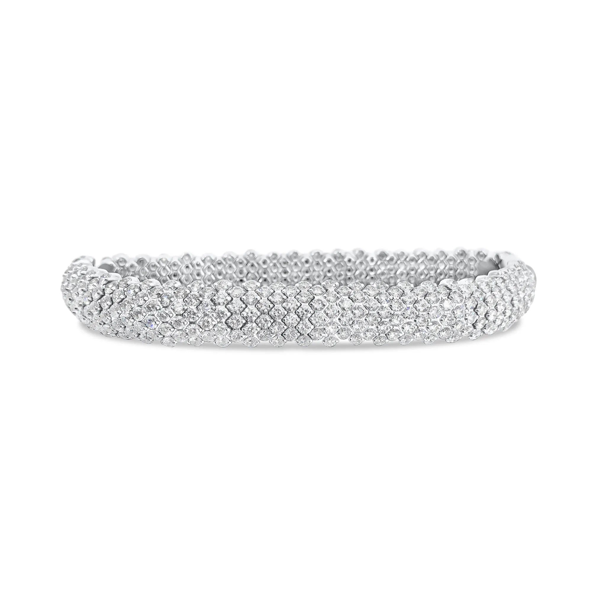 Diamond Multi Row Stretch Bracelet