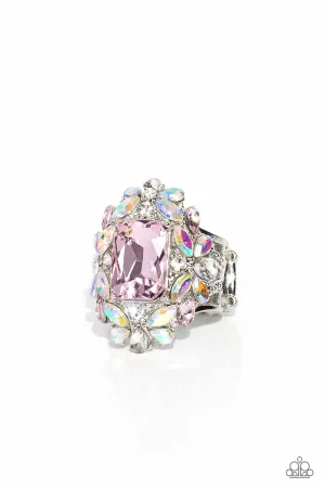 Dynamic Diadem- Pink Ring