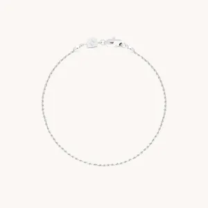 Essential Rope Chain Bracelet in Silver
