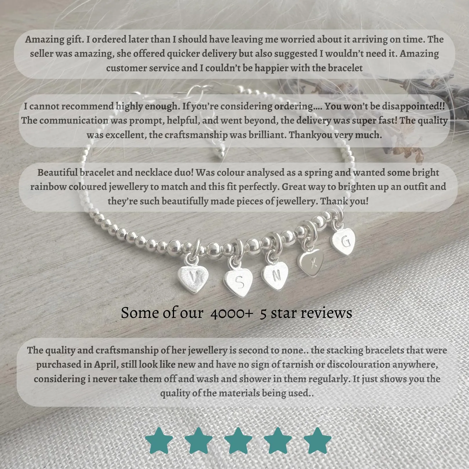 Family Birthstone Stacking Bracelet Set of 3, Gift for Mum