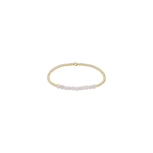 Gold Bliss 2mm Bead Bracelet, Moonstone