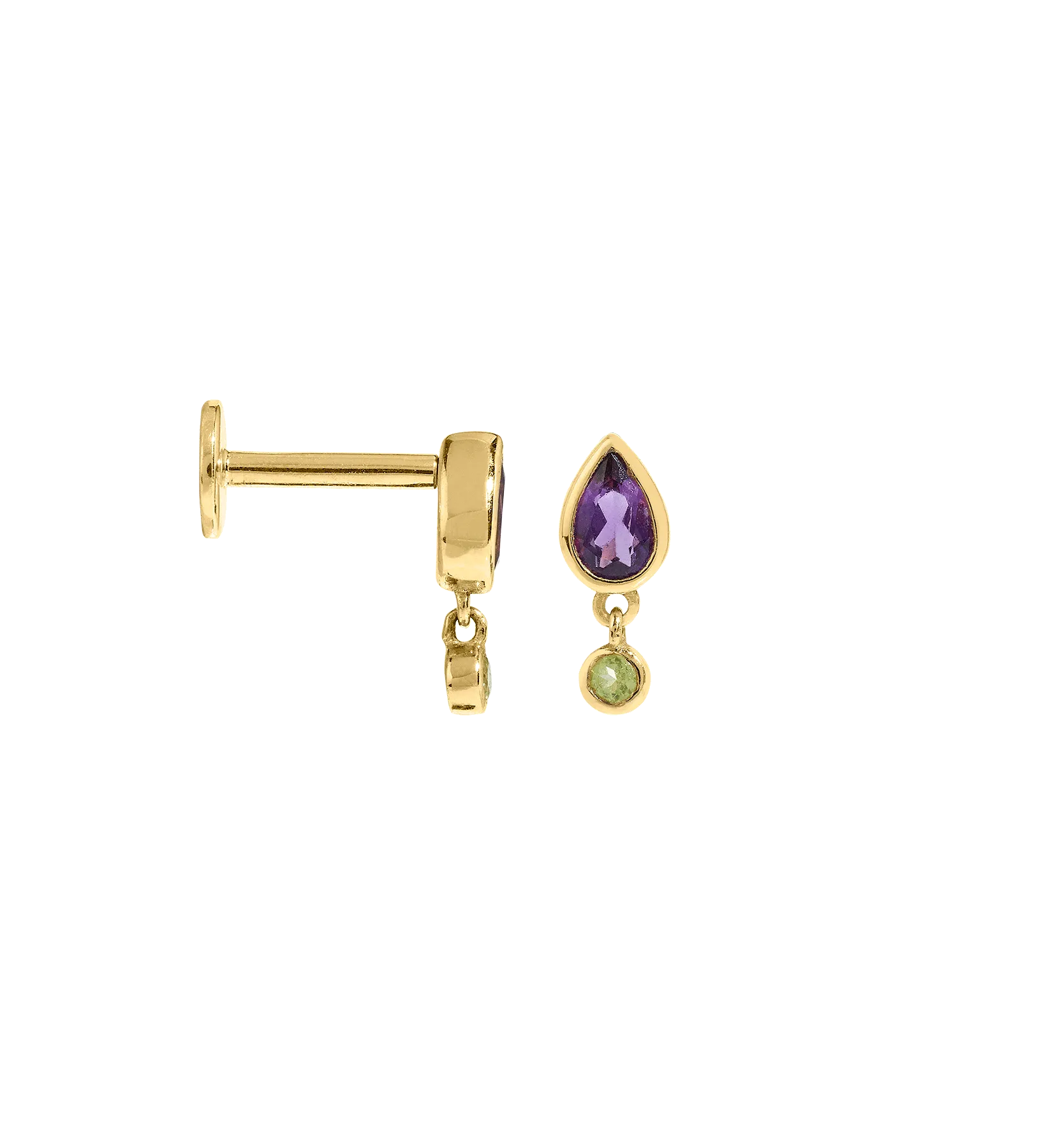 Grapevine Piercing Front 14K
