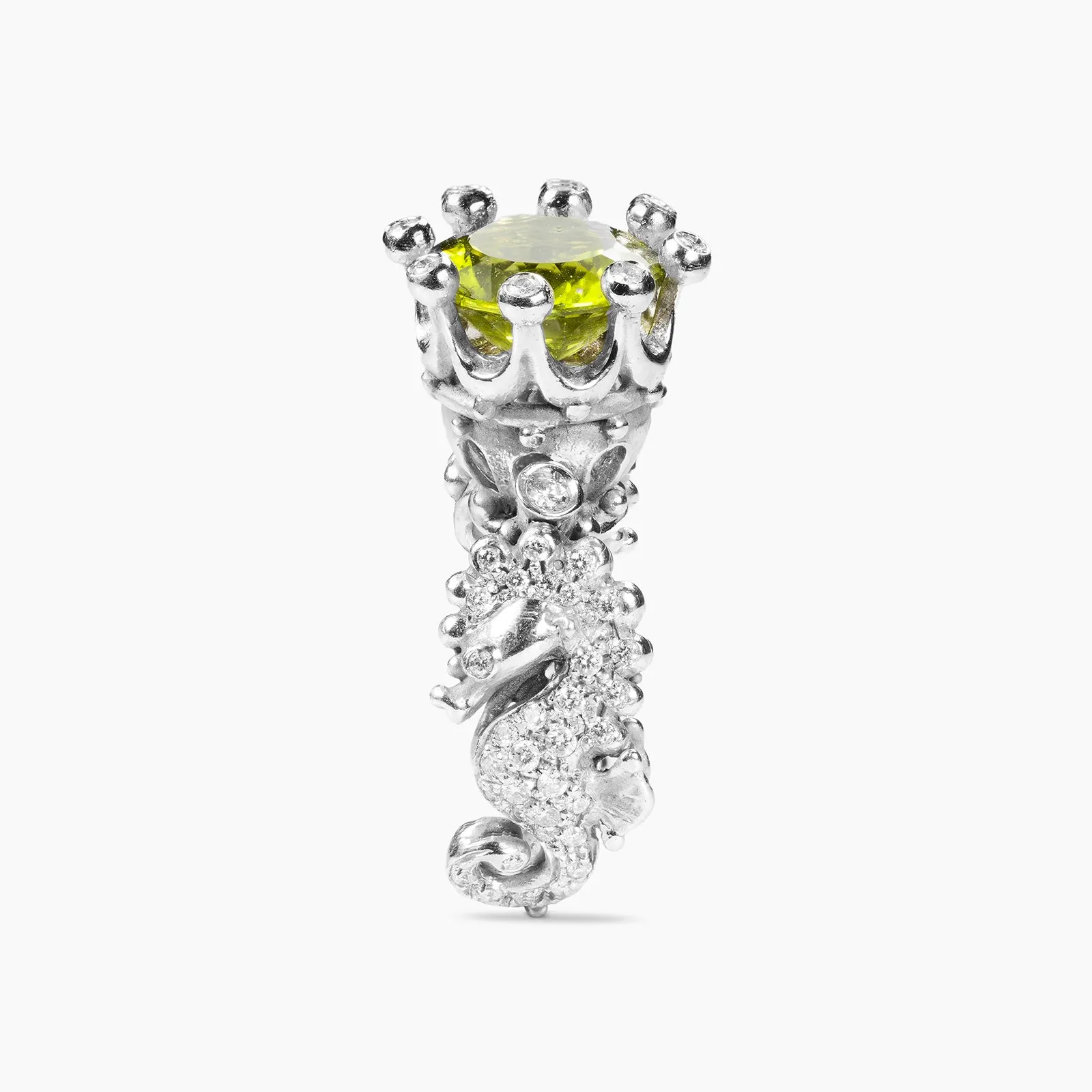 Kingdom of Two Sicilies Pavè Peridot Ring