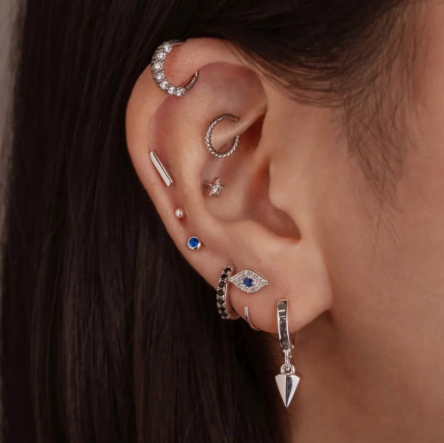 Minimal Bar Stud Earrings