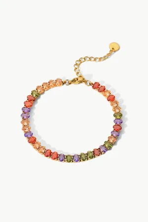 Multicolored Zircon Bracelet