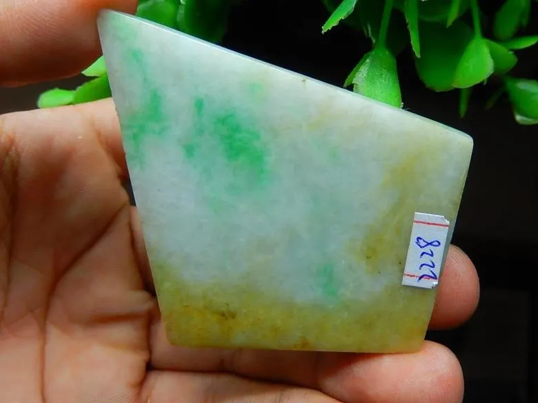 Natural Jade Rough Jadeite Raw (47g, 59X50X6.5mm)