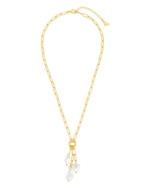 Sabrina Mixed Pearl Charm Necklace