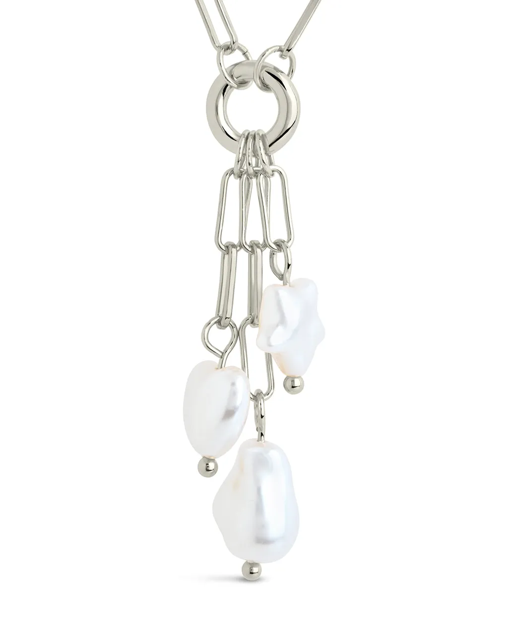 Sabrina Mixed Pearl Charm Necklace