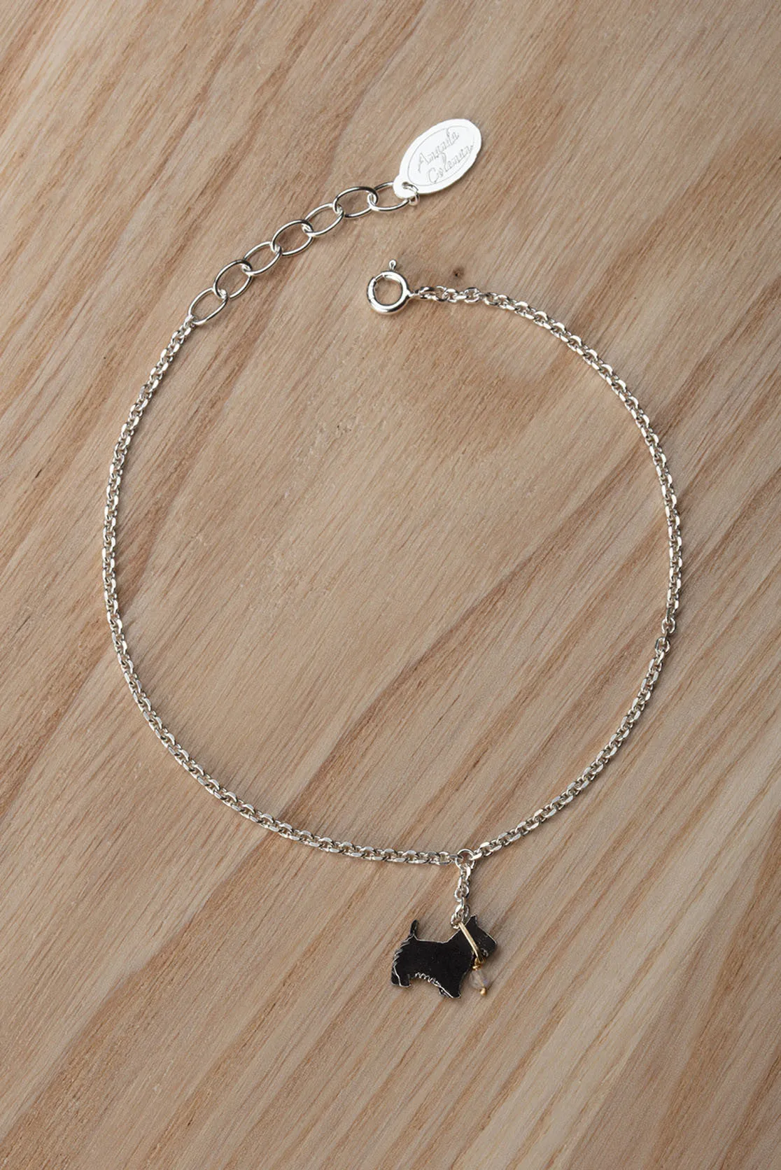 Scottie Dog On A Lead Bracelet