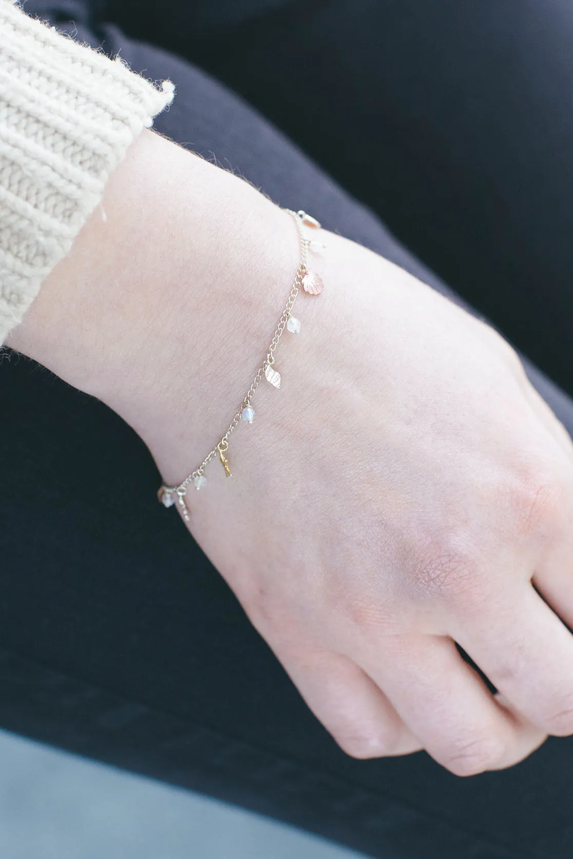 Seashell And Seahorse Charm Bracelet