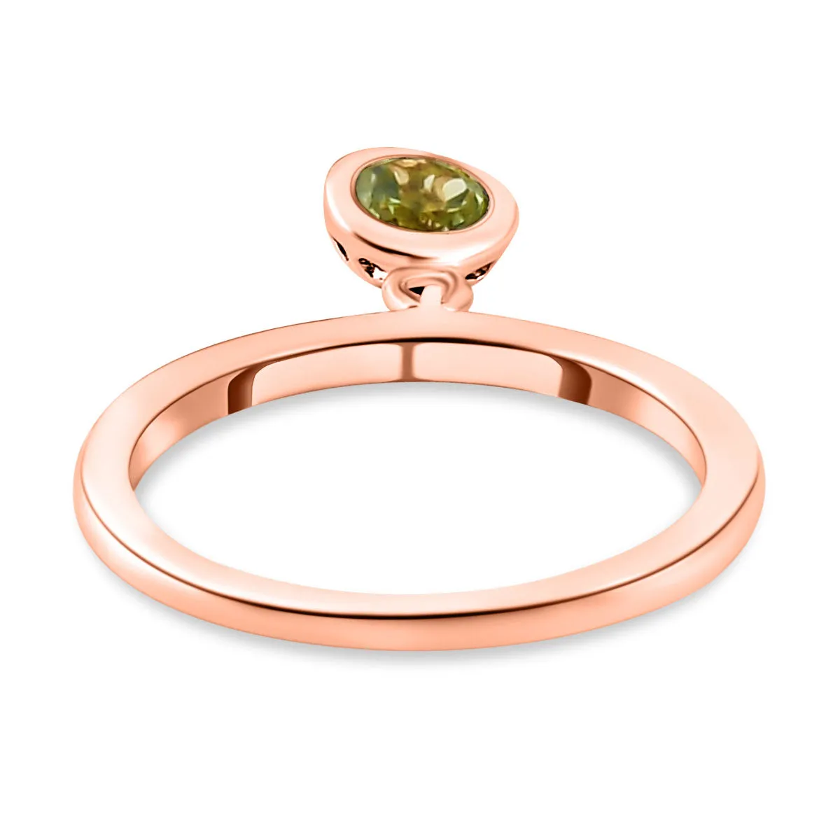 Solitaire Birthstone Charm Ring