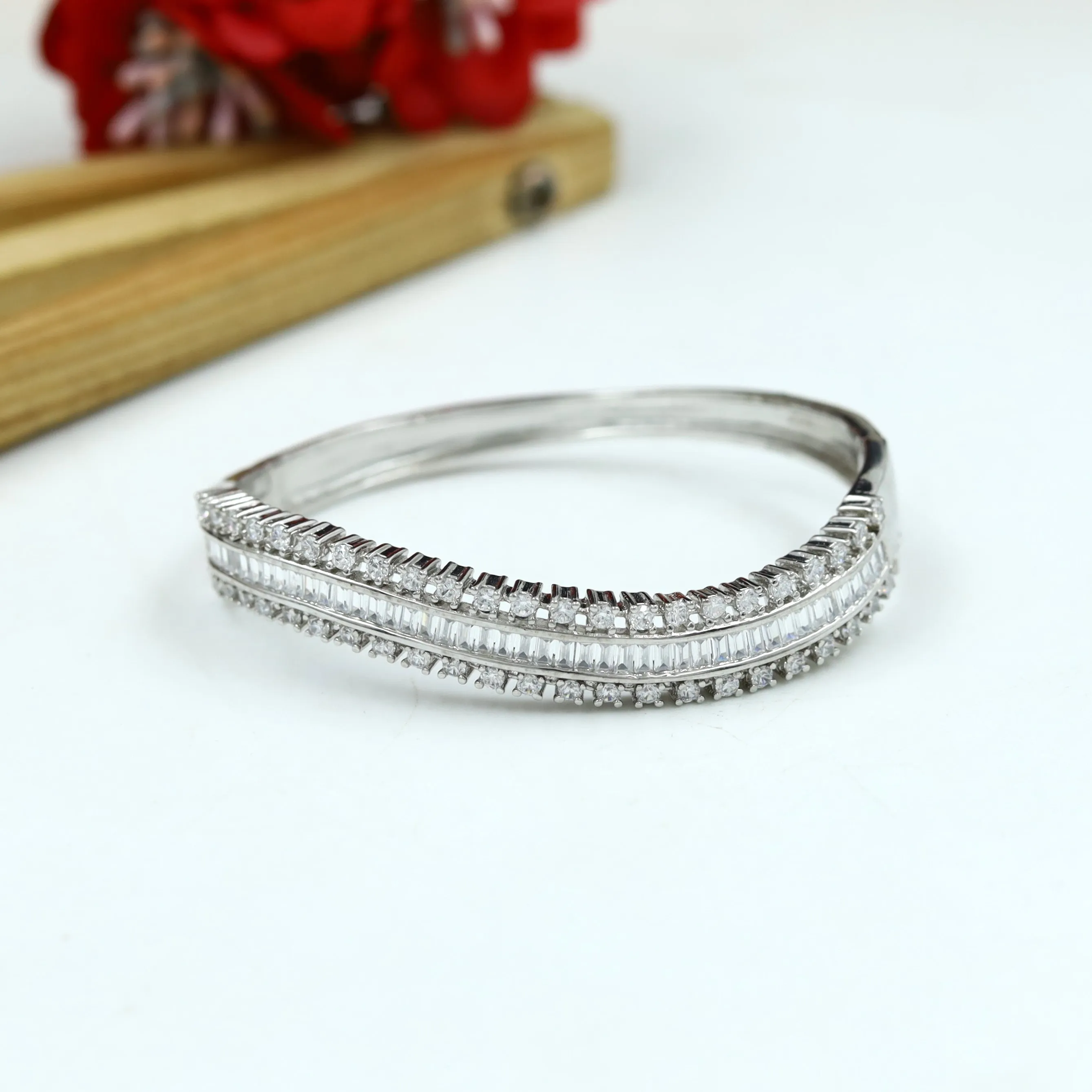 Zircon/AD Bracelet 6136-08